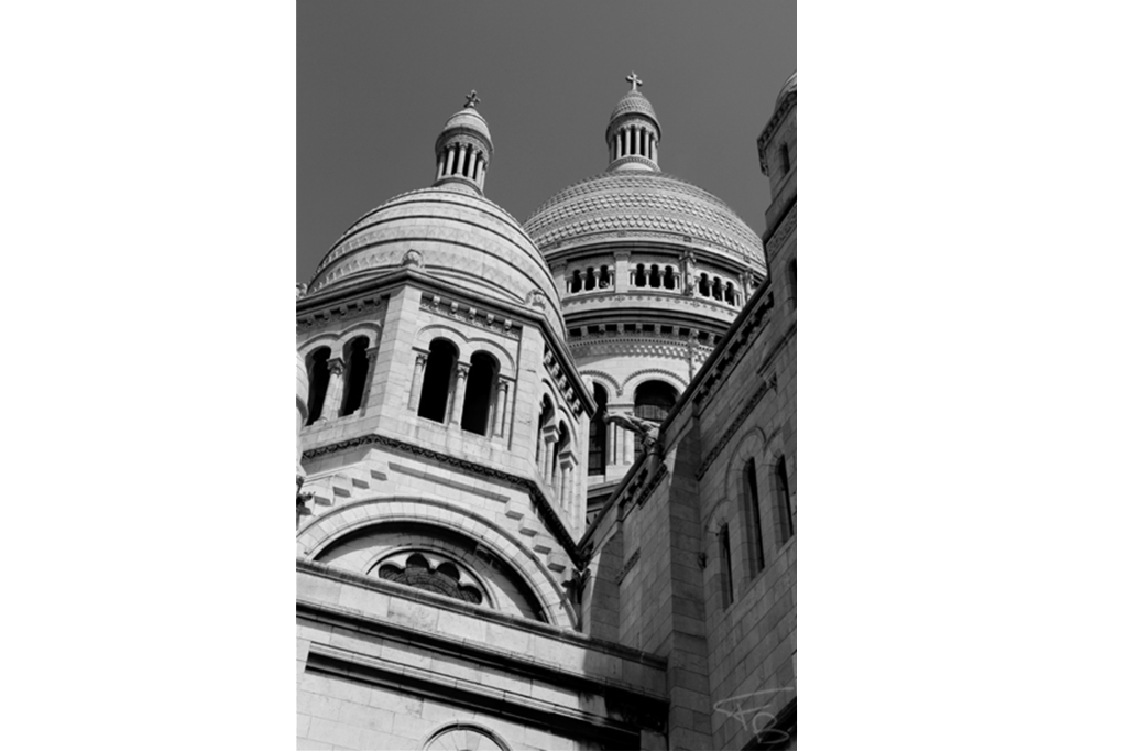 Black and White Paris Sacre Coeur